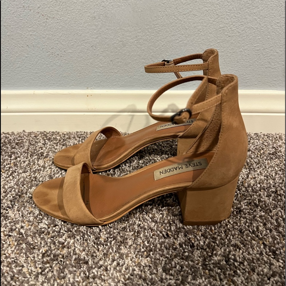 Steve Madden brown block heels size 5